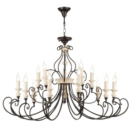 подвесная люстра maytoni karina h631pl-15b бежевая в Барнауле