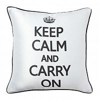 подушка с надписью keep calm and carry on в Барнауле