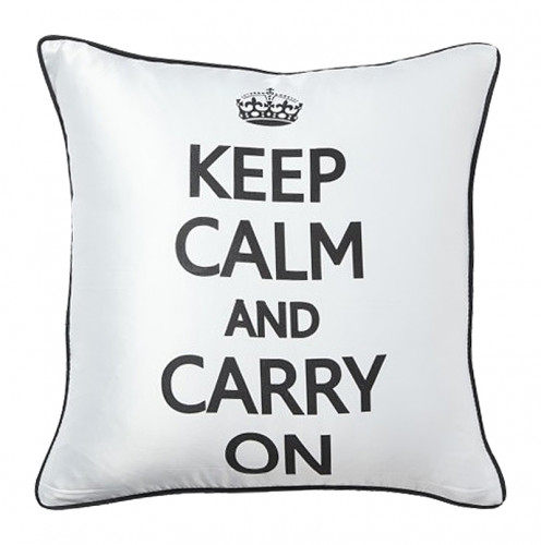 подушка с надписью keep calm and carry on в Барнауле