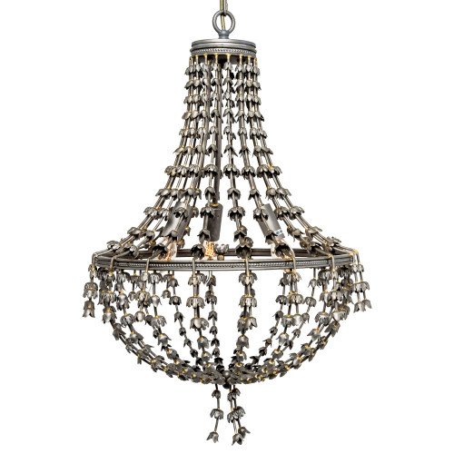 люстра «адела» темное серебро с золотистыми деталями в Барнауле