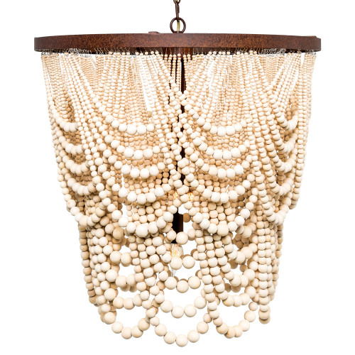 люстра «вандербилт» бусины из древесины нанизанные на нити в Барнауле