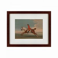 картина: chestnut racehorse exercised by a trainer, 1730 в Барнауле