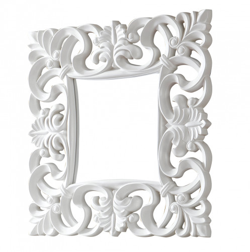 зеркало белое квадратное в резной раме regalo в Барнауле
