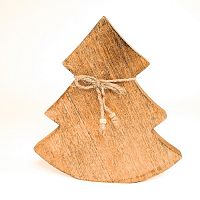 украшение новогоднее ель деревянная wooden tree, 23х23х2,5 см в Барнауле
