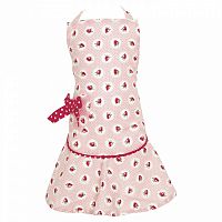 детский фартук w/bow strawberry pale pink в Барнауле