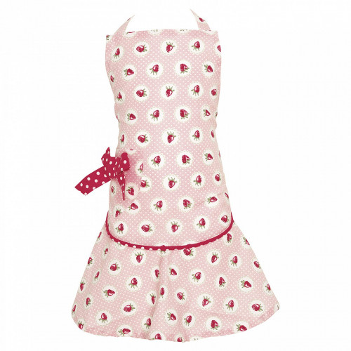 детский фартук w/bow strawberry pale pink в Барнауле