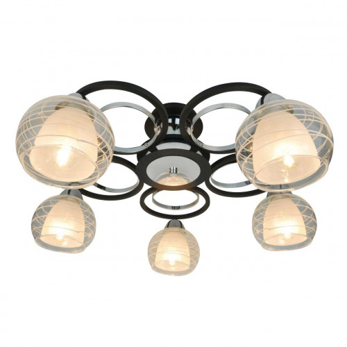 потолочная люстра arte lamp ginevra a1604pl-5bk в Барнауле