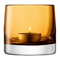 подсвечник стеклянный охра для чайной свечи light colour, 8,5 см в Барнауле
