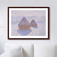 картина: haystacks (effect of snow and sun), 1891г. в Барнауле