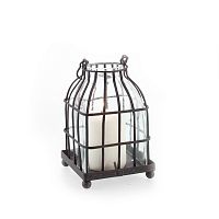 подсвечник-фонарь металлический со стеклом bird in cage i, 15 см в Барнауле