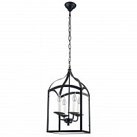 дизайнерская подвесная люстра spot light cage 9500404 черная в Барнауле