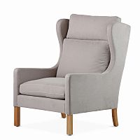 кресло wingback серый в Барнауле