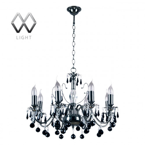 подвесная люстра mw-light барселона 313010208 черная в Барнауле