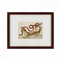 картина: surinam caiman biting south american false coral snake, 1701 в Барнауле