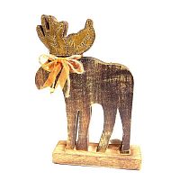украшение новогоднее деревянное олень reindeer, 29х19х6 см в Барнауле
