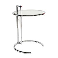 стол журнальный eileen gray style cocktail table e-1027 прозрачный в Барнауле