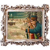 картина «с новым годом!» в раме «амели силвер», версия 18 в Барнауле