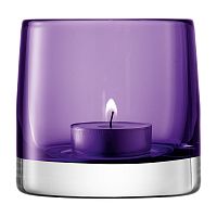 подсвечник стеклянный фиолетовый для чайной свечи light colour, 8,5 см в Барнауле