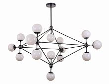 люстра modo 15 black+white черная, белые плафоны в Барнауле