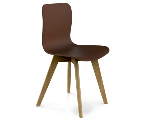 стул dsw коричневый s42 (eames style) в Барнауле