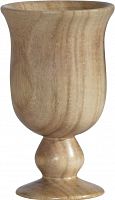 ваза кубок деревянная 13,5х18 см goblet в Барнауле