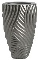 ваза с объемным рельефом 72 см frost pattern серая в Барнауле