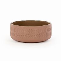 тарелка tactile диаметр 15 коричневый в Барнауле