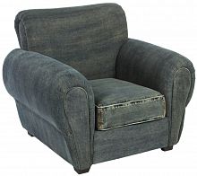 кресло san francisco denim armchair серое в Барнауле