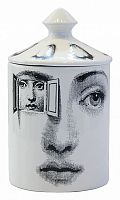 подсвечник белый с крышкой лицо в окне пьеро форназетти segreto candle, 30 см в Барнауле
