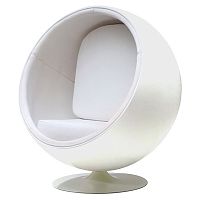 кресло eero ball chair белое в Барнауле