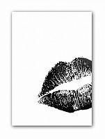 постер kiss а4 (черный) в Барнауле