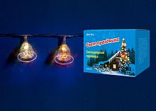светодиодная гирлянда «колокольчики» 280см rgb (07919) uniel uld-s0280-020/dta rgb ip20 bells в Барнауле