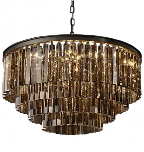 люстра odeon 4 rings smoke черное основание, дымчатое стекло в Барнауле