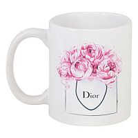 кружка с рисунком dior peonies в Барнауле
