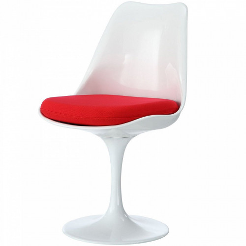 стул eero saarinen style tulip chair красная подушка в Барнауле