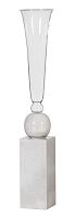 ваза настольная crystal circle white small в Барнауле