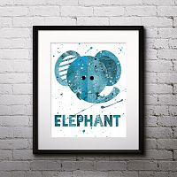 постер elephant а4 в Барнауле