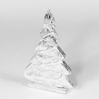 украшение новогоднее на подставке ель серебряная snow tree, 32х19х5 см в Барнауле