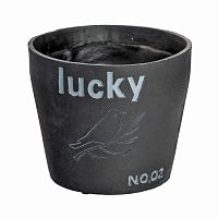 цветочный горшок lucky чёрный в Барнауле