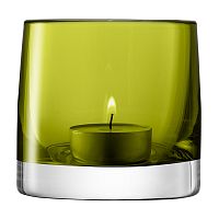 подсвечник стеклянный зеленый для чайной свечи light colour, 8,5 см в Барнауле