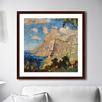 картина: view of monte solaro, capri, 1940г. в Барнауле